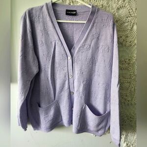 SOLD Lilac oversized cardigan